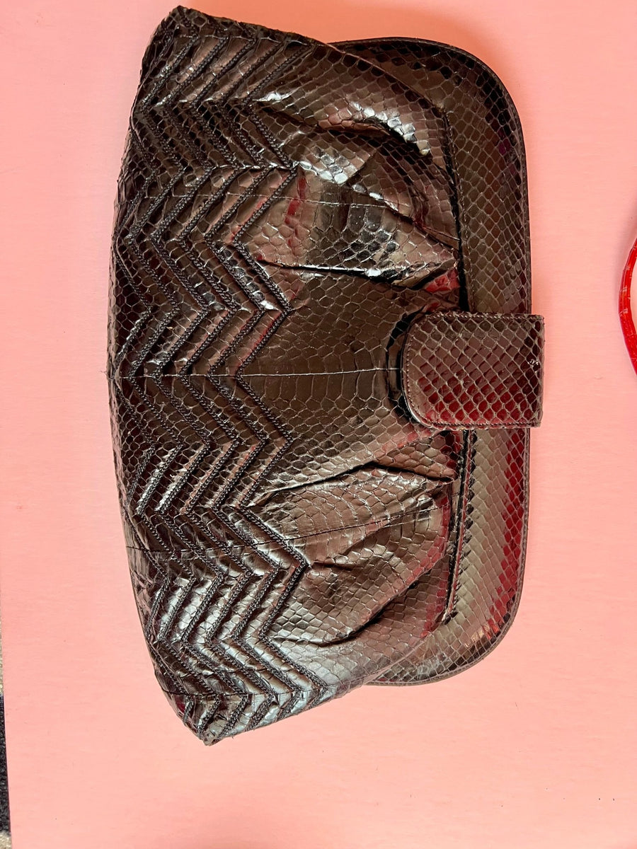 Cheap store snakeskin purses