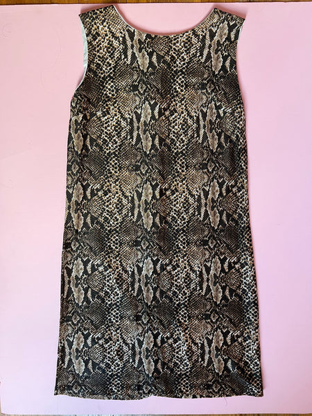 60s Snakeskin Shift dress