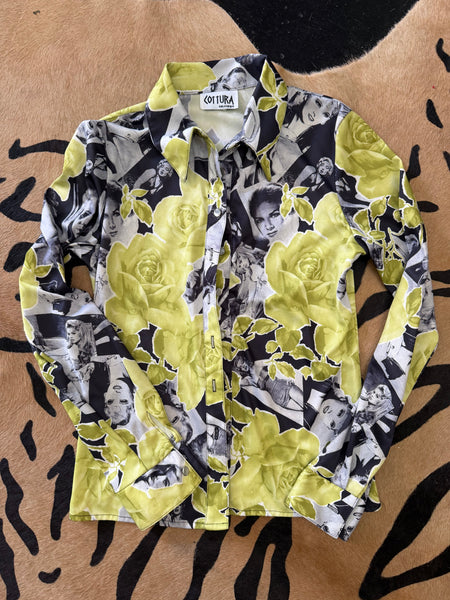 90s Movie Star Print Top