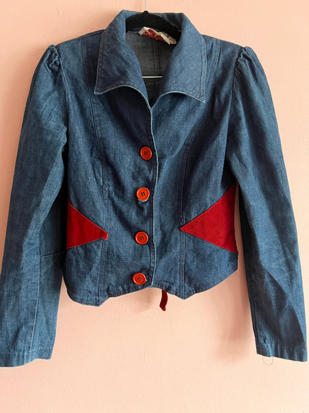 70s Denim Button Front jacket