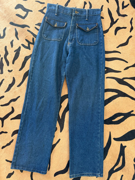 1970s 2 pocket wide leg