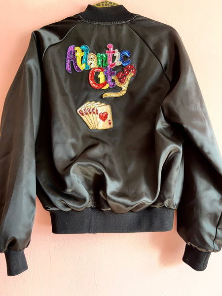 80’s Atlantic City Satin Bomber - The Nightshift