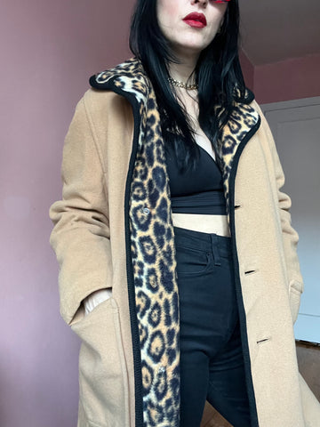 1960’s Wool + Leopard Coat