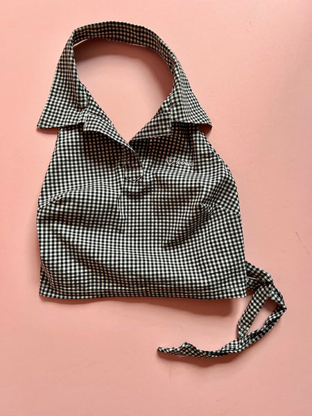 90s XOXO gingham Halter top