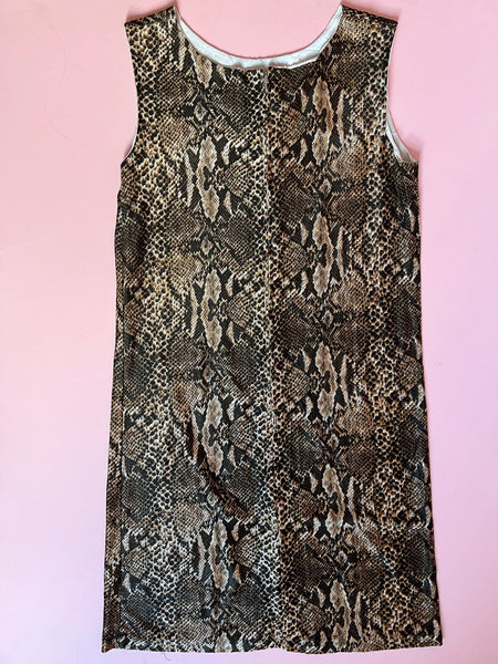 60s Snakeskin Shift dress