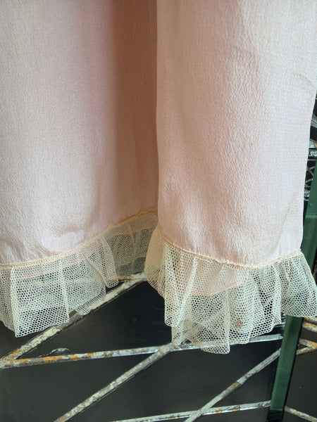 1930s/40s Silk pale pink Gown