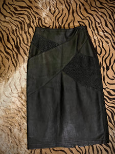 Rozz Leather Skirt