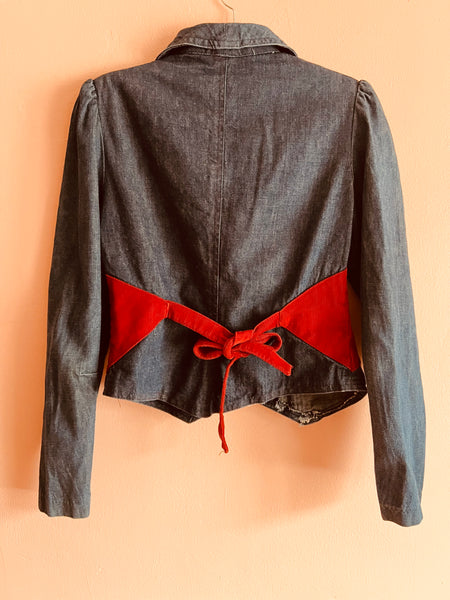 70s Denim Button Front jacket