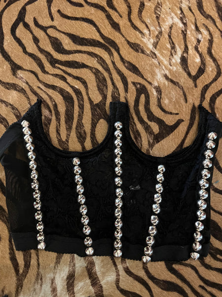 S*X Trash  Underbust bustier Silver Dome