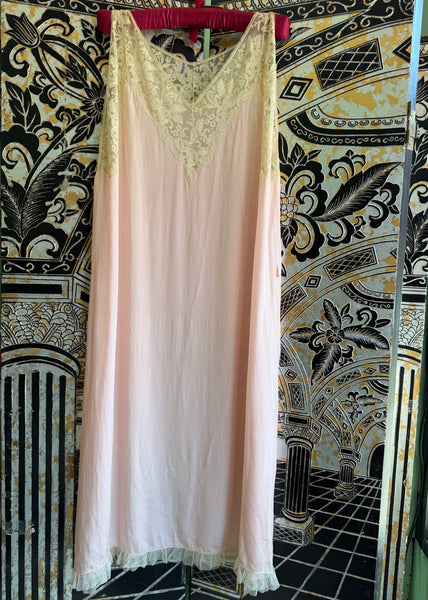 1930s/40s Silk pale pink Gown
