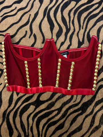 Sex Trash Underbust Bustier Blood Red A/B Cup