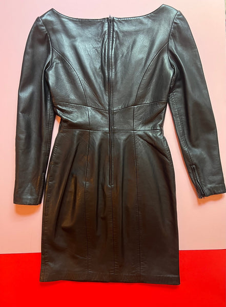 80s Michael Hoban North Beach Leather dress - The Nightshift