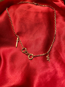 Gold Handcuff Charm Choker - The Nightshift