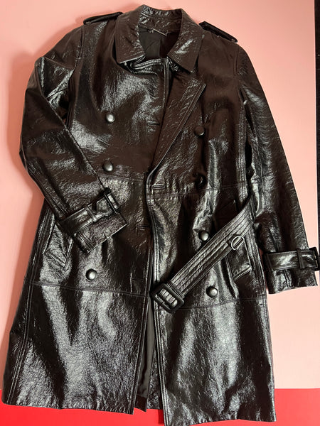 Real Patent Leather XS Trench Coat