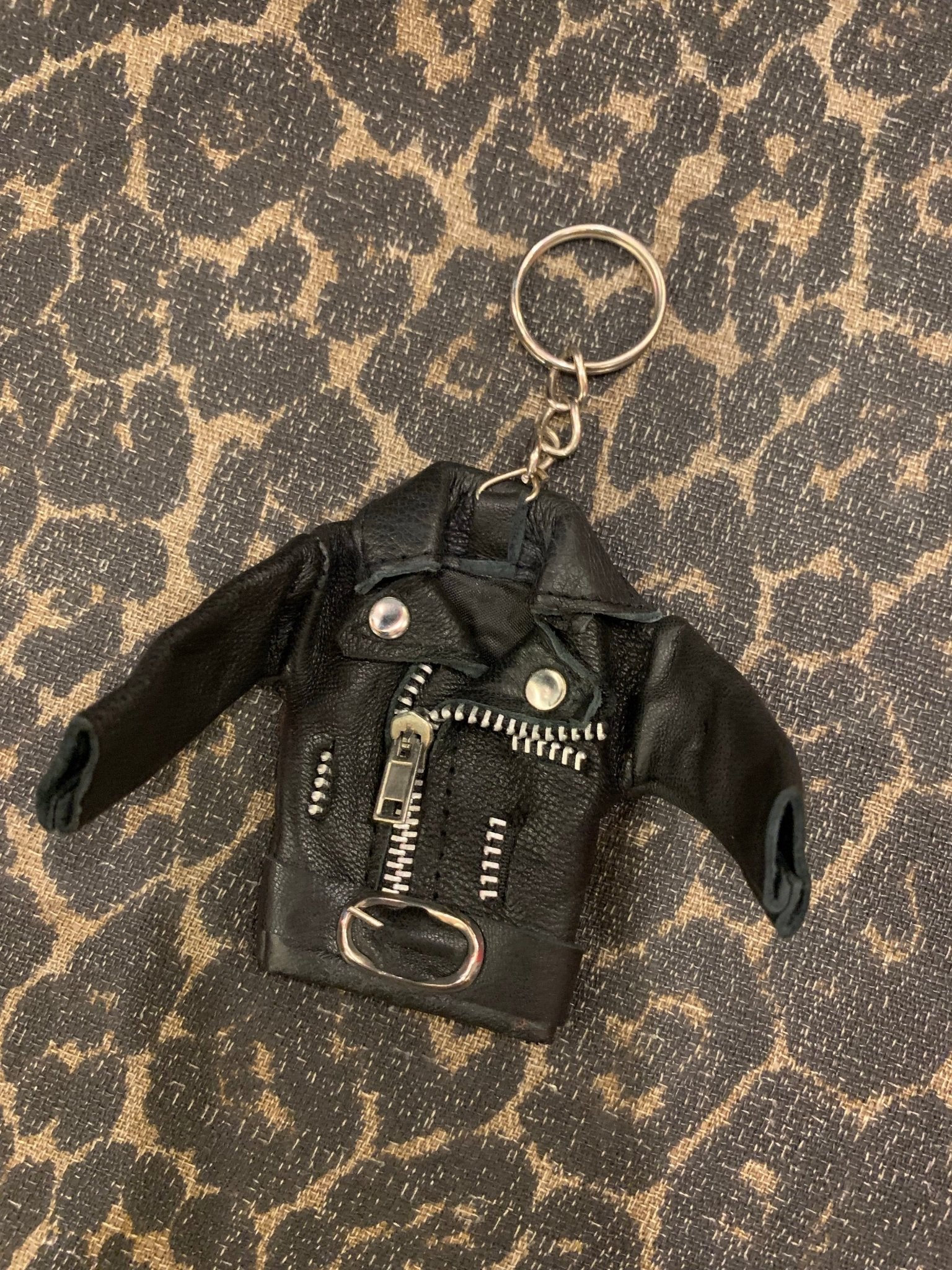 Leather Jacket Keychain - The Nightshift
