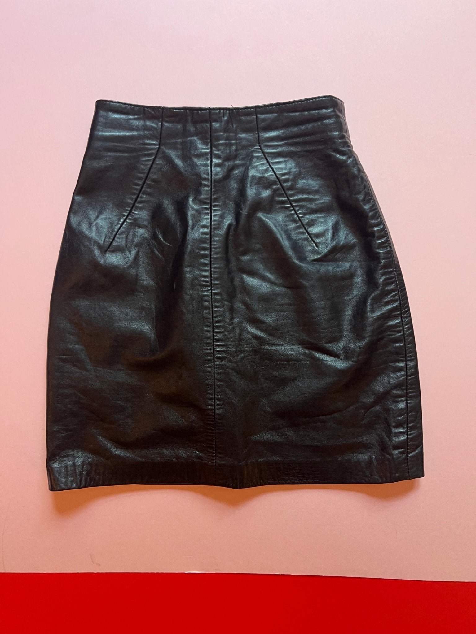 Michael Hoban North Beach black leather skirt - The Nightshift