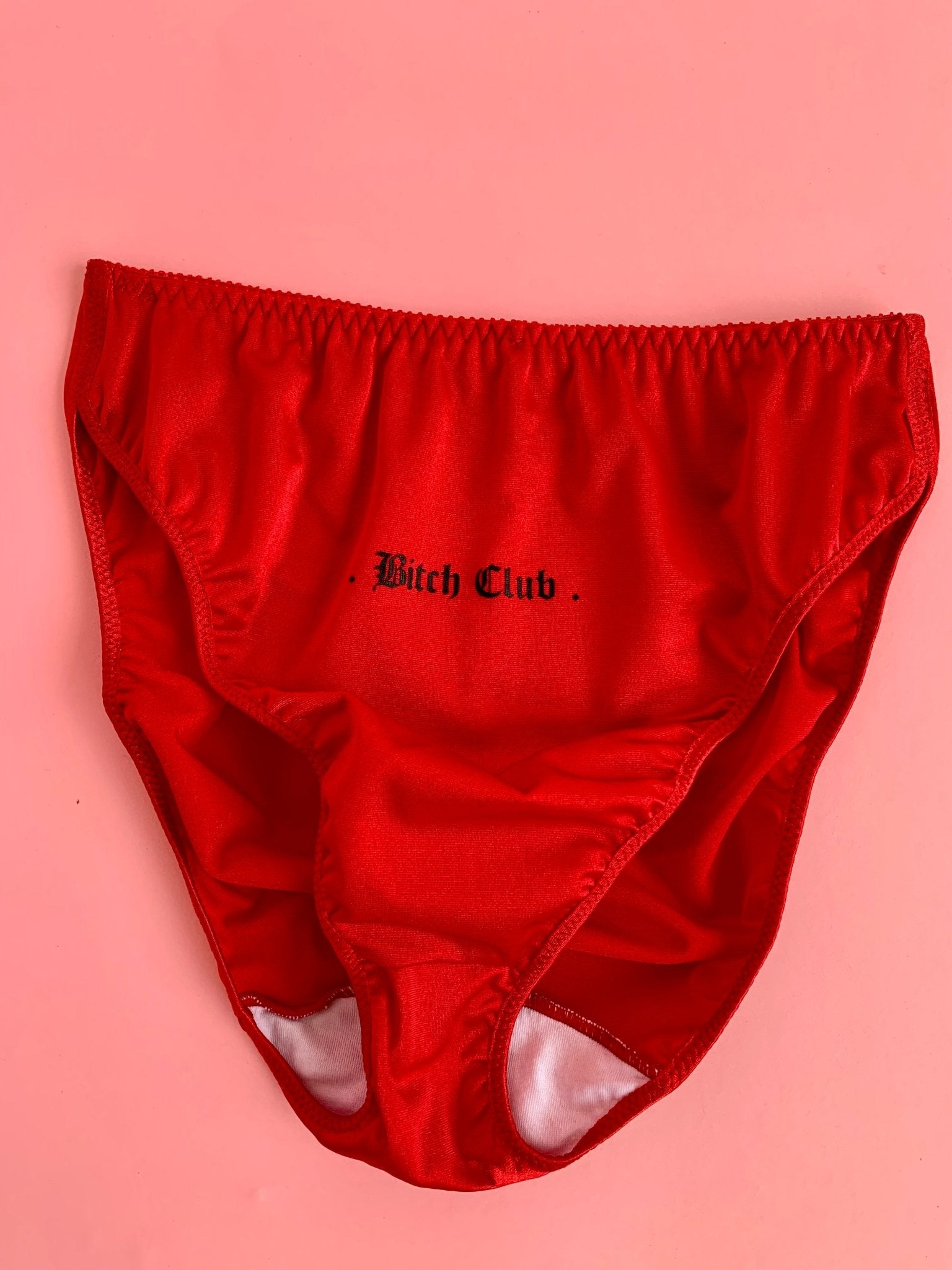 NEW!!! Bitch Club Satin Panties RED - The Nightshift