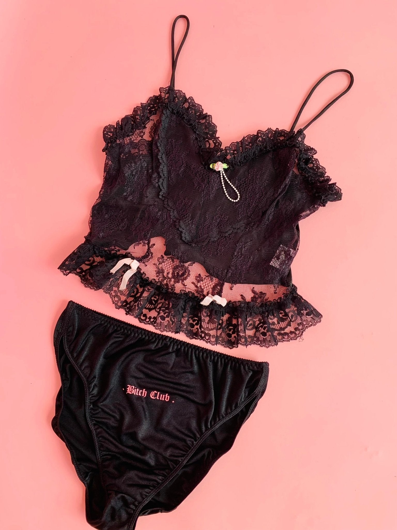 NEW!!!! B*tch Club Panties BLACK - The Nightshift