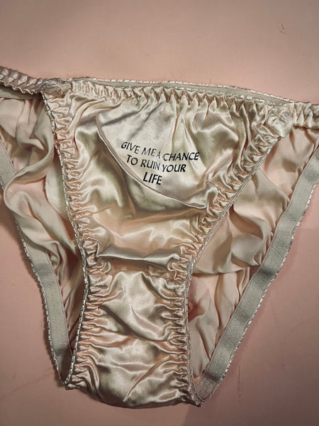 NEW!! SILK “Give me a chance” panties - The Nightshift