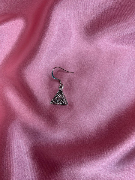 Silver Pyramid Earring - The Nightshift