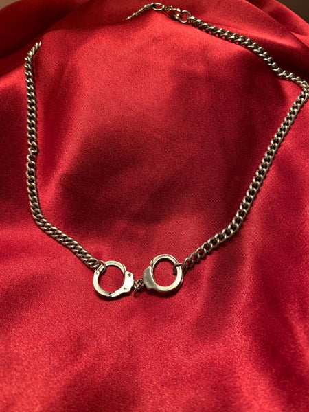 Sterling Silver Handcuff Choker - The Nightshift